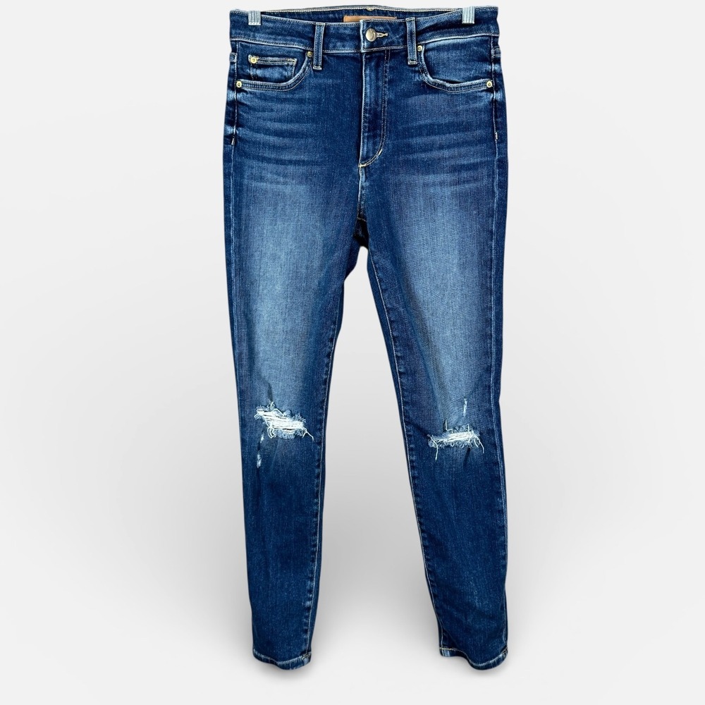 Joe's The Bella Jeans Womens 27 Blue High Rise Skinny Ankle Distressed Denim